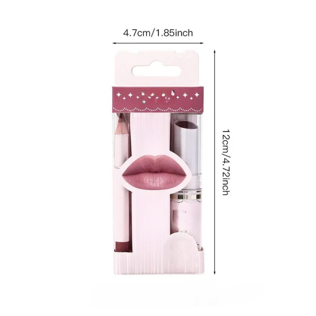 Set de Lápiz Labial y Delineador de Labios (OFERTA 2X1)