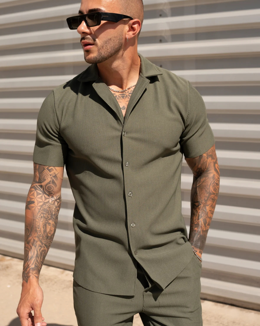 Conjunto Casual de Camiseta Manga Corta y Pantalón para Hombre
