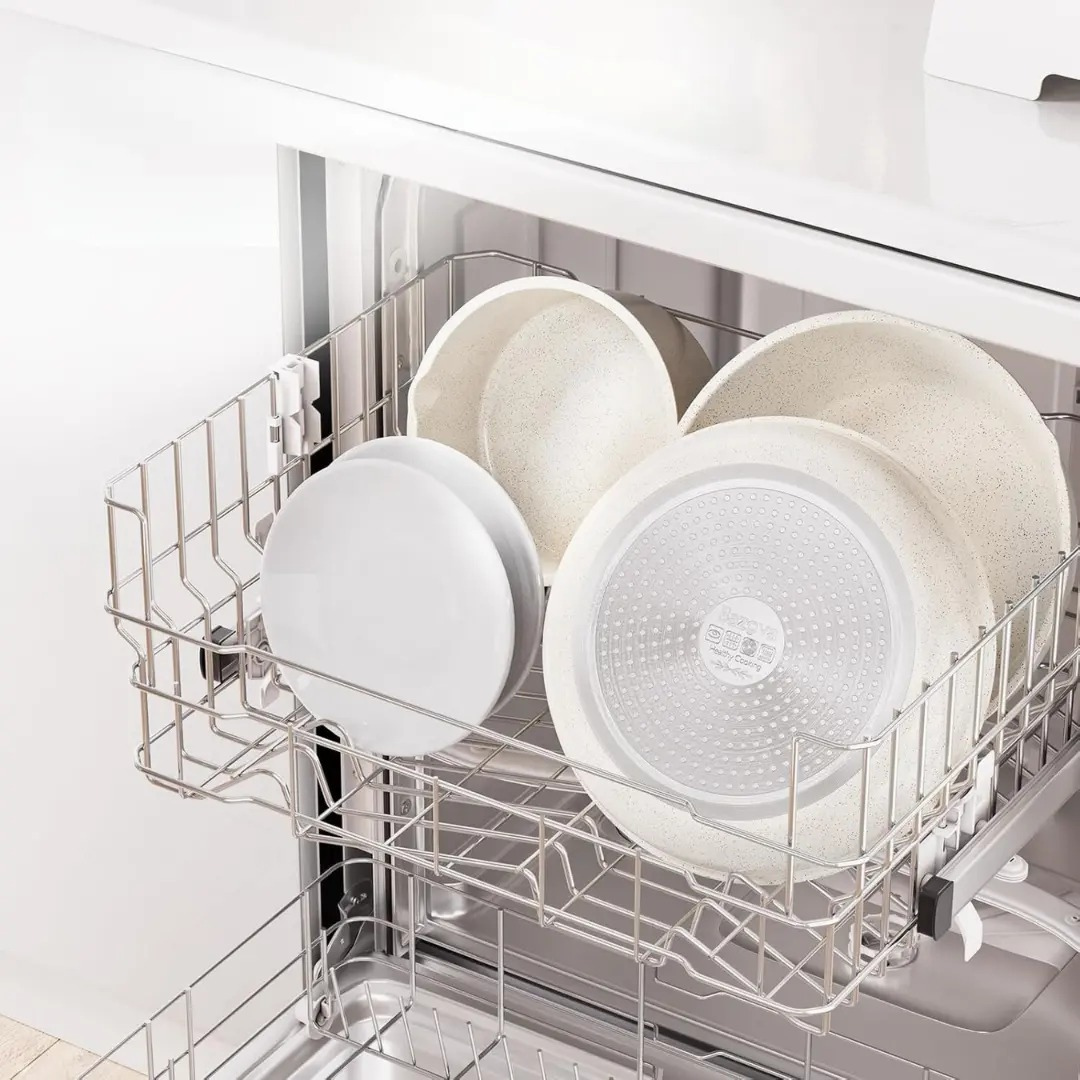 Juego de Sartenes y Ollas con Asas Desmontables para Cocina