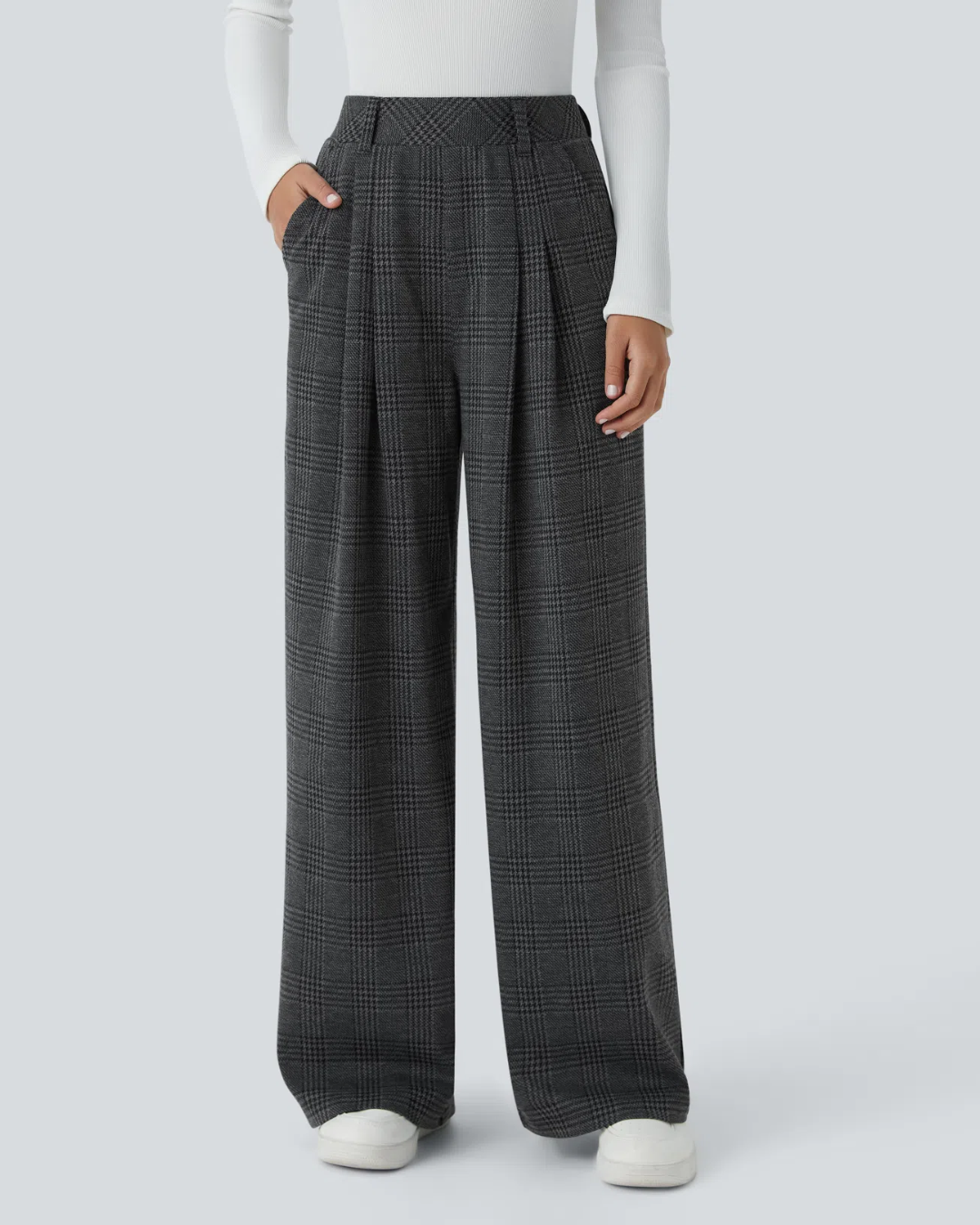 Pantalón de Pierna Ancha con Estampado para Mujer