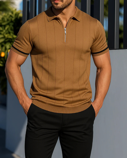 Polo Ligero con Tejido Suave y Resistente Para Hombre