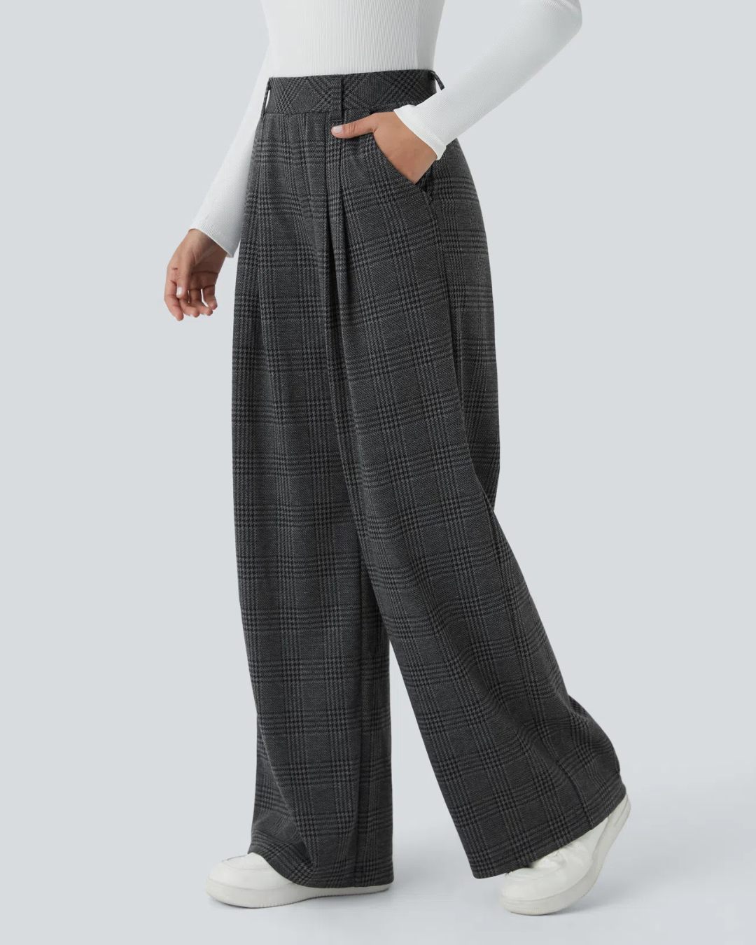 Pantalón de Pierna Ancha con Estampado para Mujer