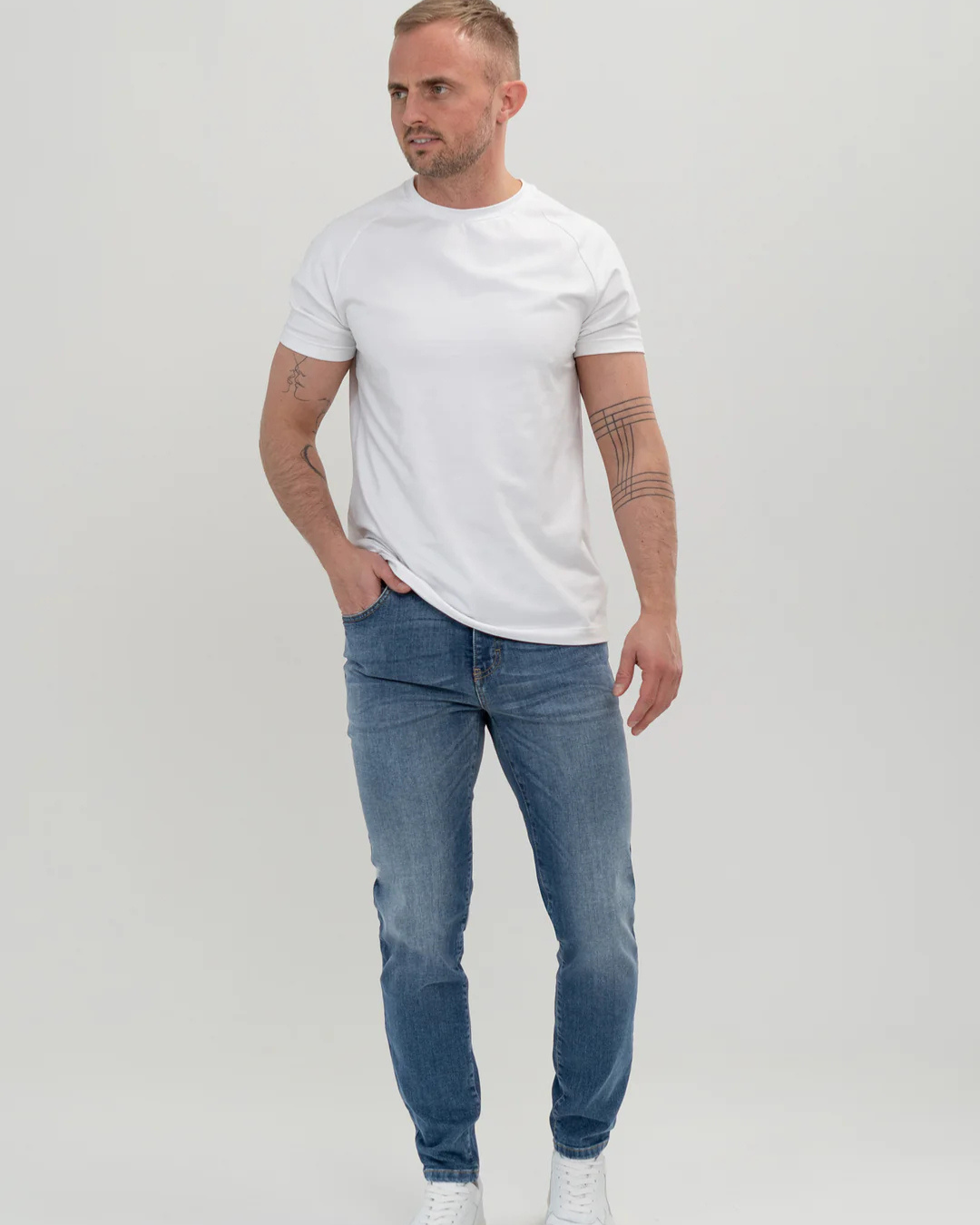 Pantalón auténtico clásico azul para todos los días