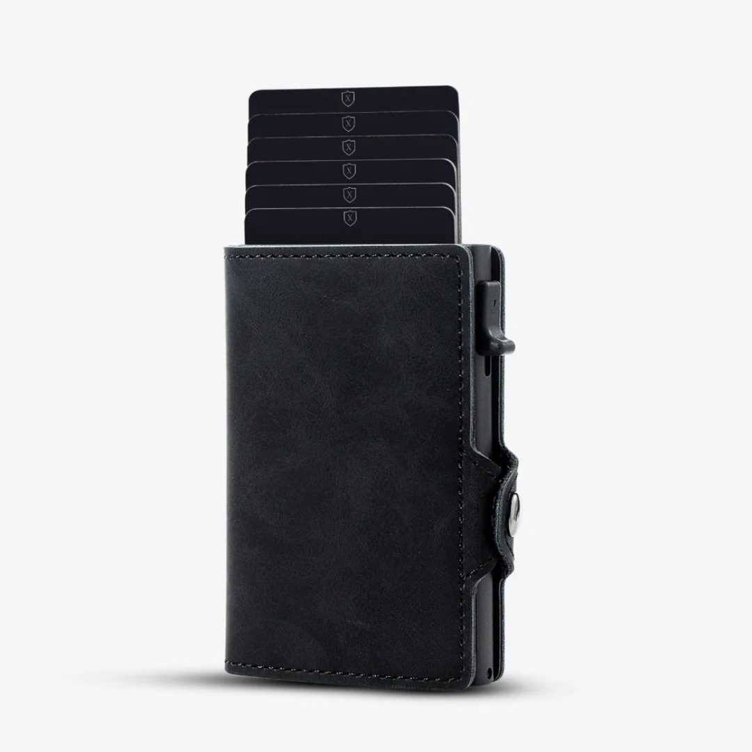 Billetera de Lujo con Protección RFID y Diseño Compacto