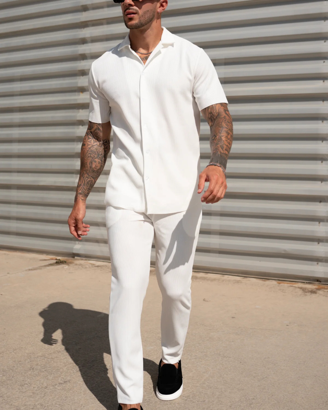 Conjunto Casual de Camiseta Manga Corta y Pantalón para Hombre