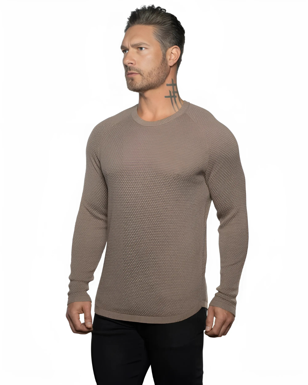 Jersey Manga Larga Elegante para Hombre