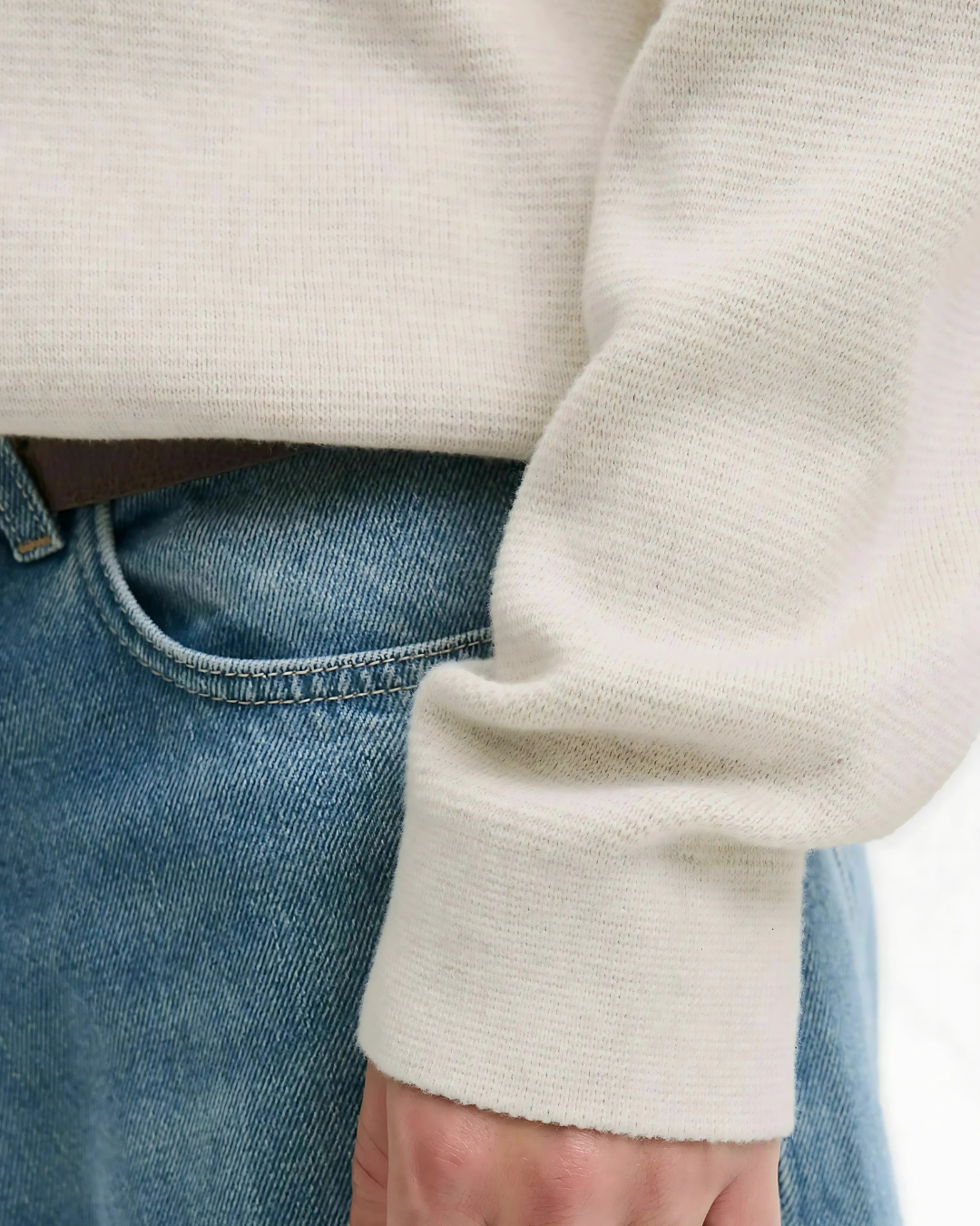 Jersey de Cuello Polo con Cremallera Para Hombre