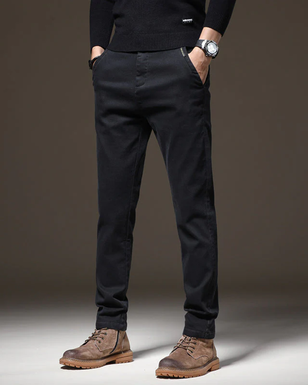 Pantalón de Corte Recto y Slim para Hombre