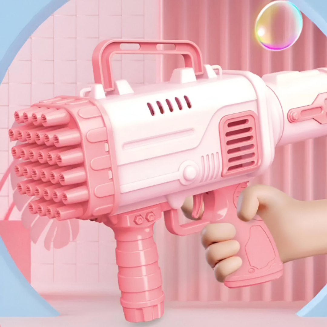 Pistola de burbujas automáticas para niños