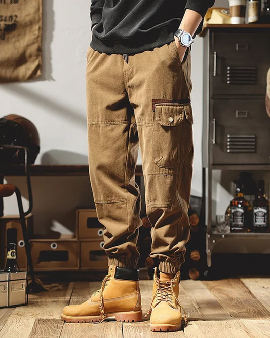 Pantalones con Cintura y Tobillos Elásticos para Hombre