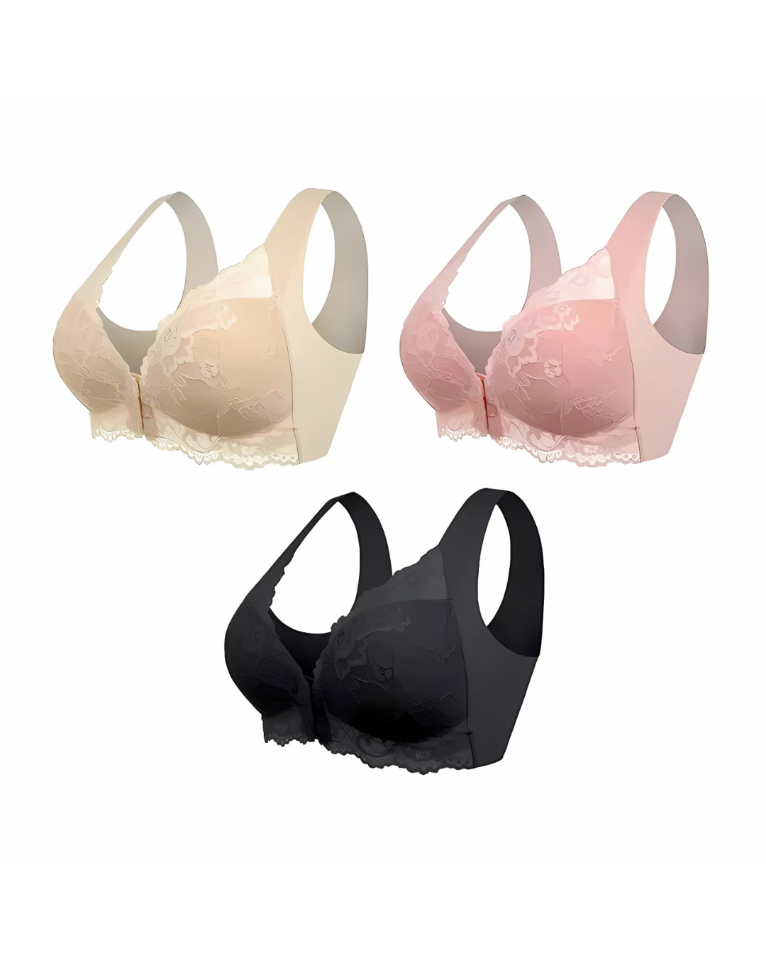 Sujetador Push-Up sin Aros y con Cierre Frontal (OFERTA 2X1)