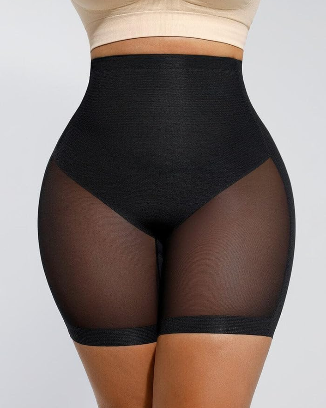Faja de Control con Diseño de Cintura Alta, Transparencia  Elegante