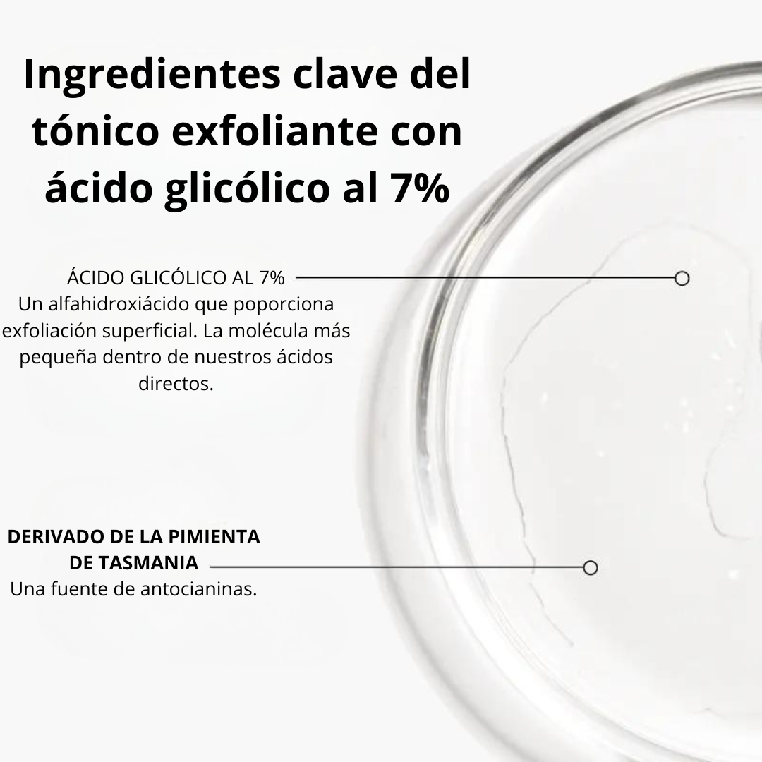 Tónico Exfoliante con Ácido glicólico