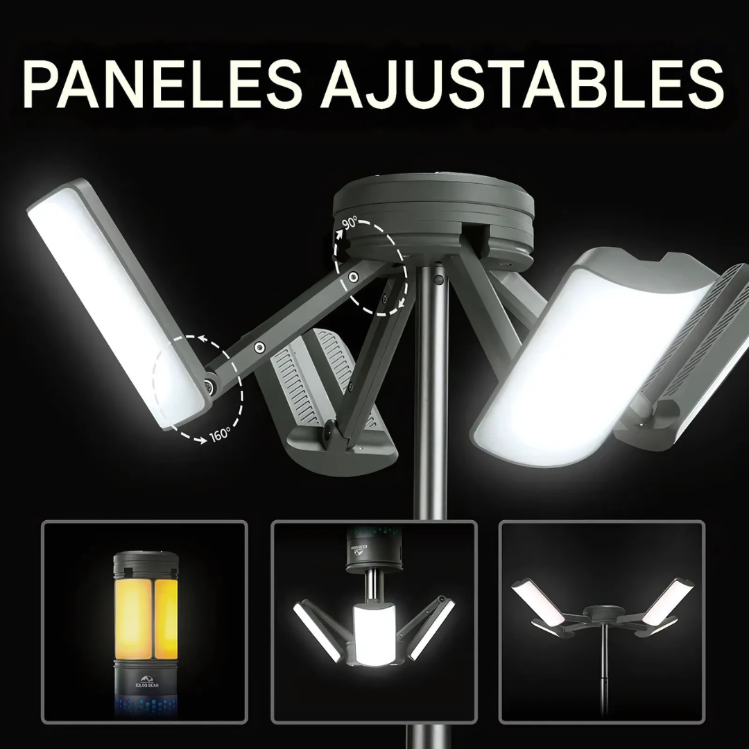 Lampara de Camping Recargable y Resistente al Agua