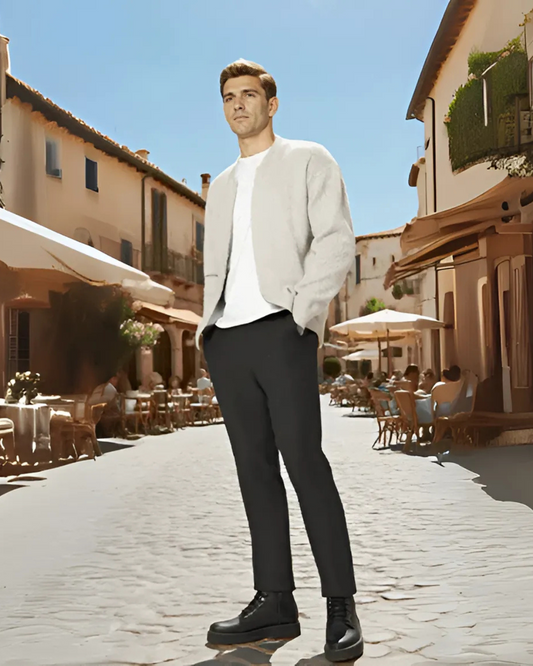 Pantalones formales elásticos para hombre