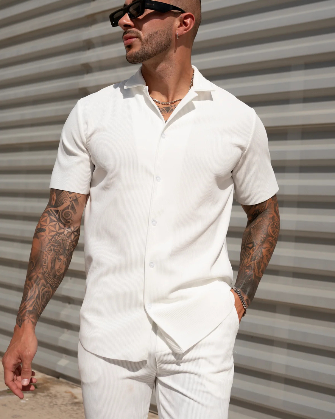 Conjunto Casual de Camiseta Manga Corta y Pantalón para Hombre