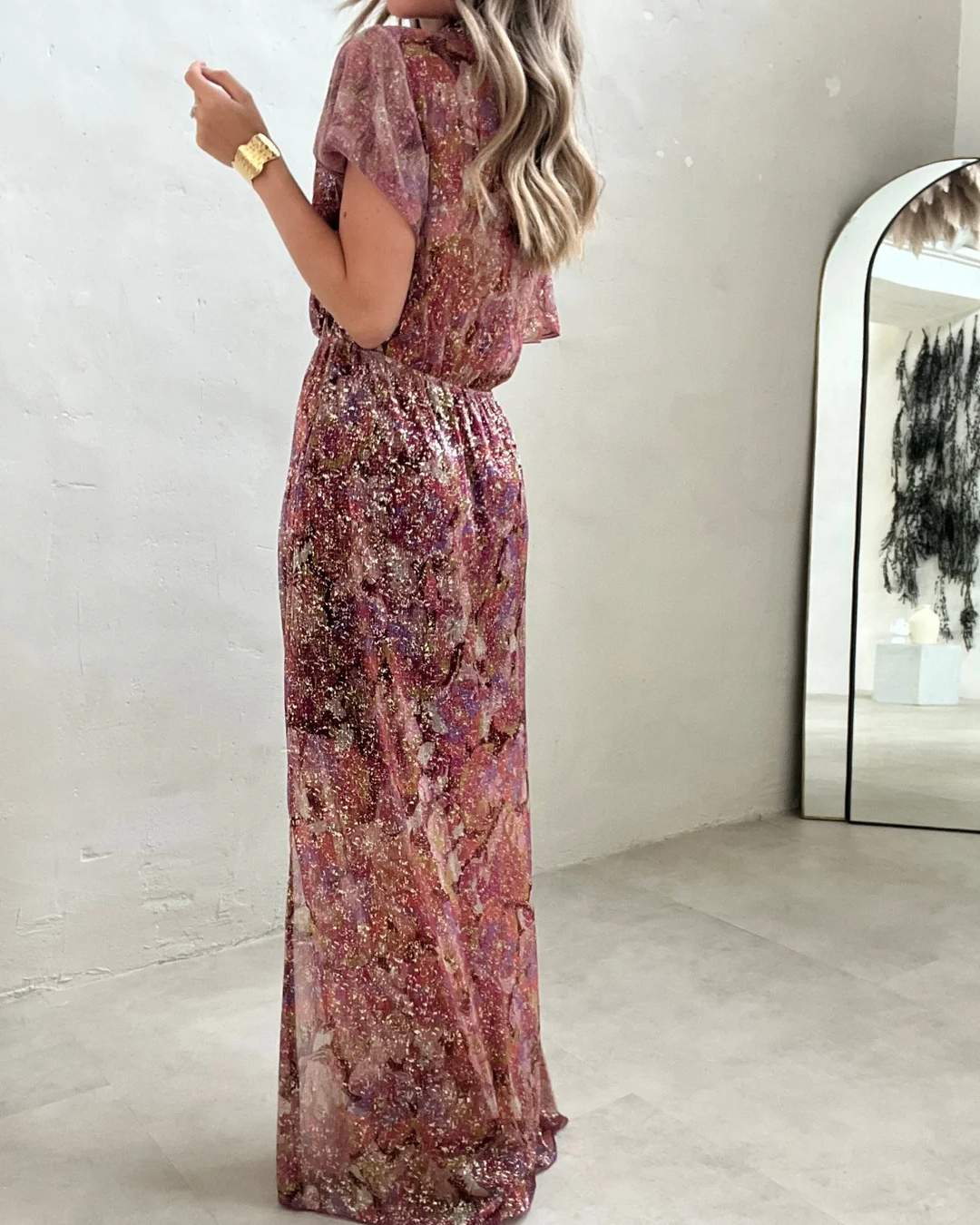 Vestido Largo con Escote en V