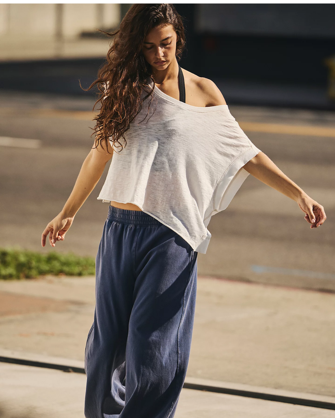 Blusa Oversize de Mujer con Manga Corta Estilo Relajado
