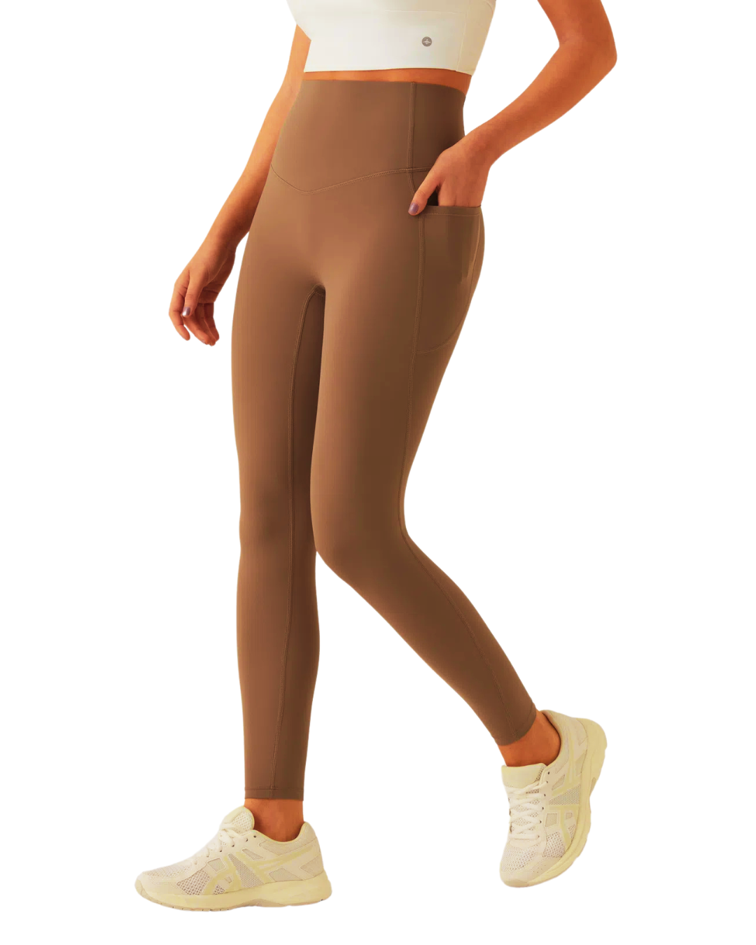 Leggings moldeadores de cintura alta con control de abdomen y bolsillos laterales