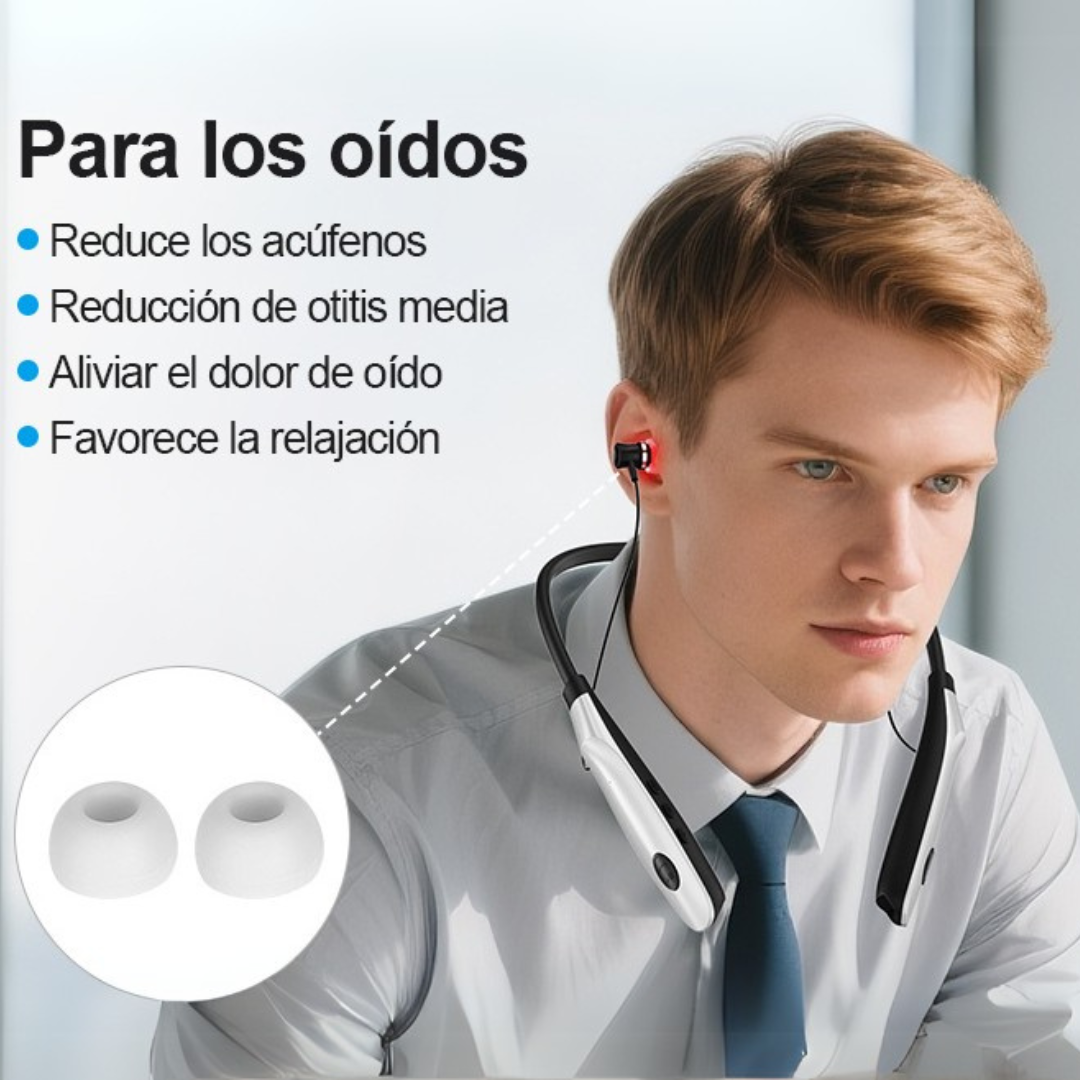 Tapones para Tinnitus con Luz Roja Terapéutica