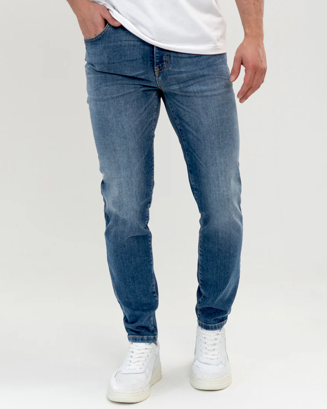 Pantalón auténtico clásico azul para todos los días