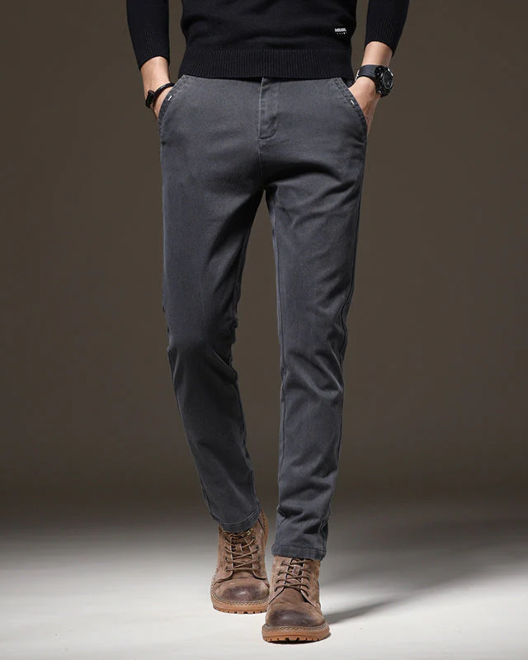 Pantalón de Corte Recto y Slim para Hombre