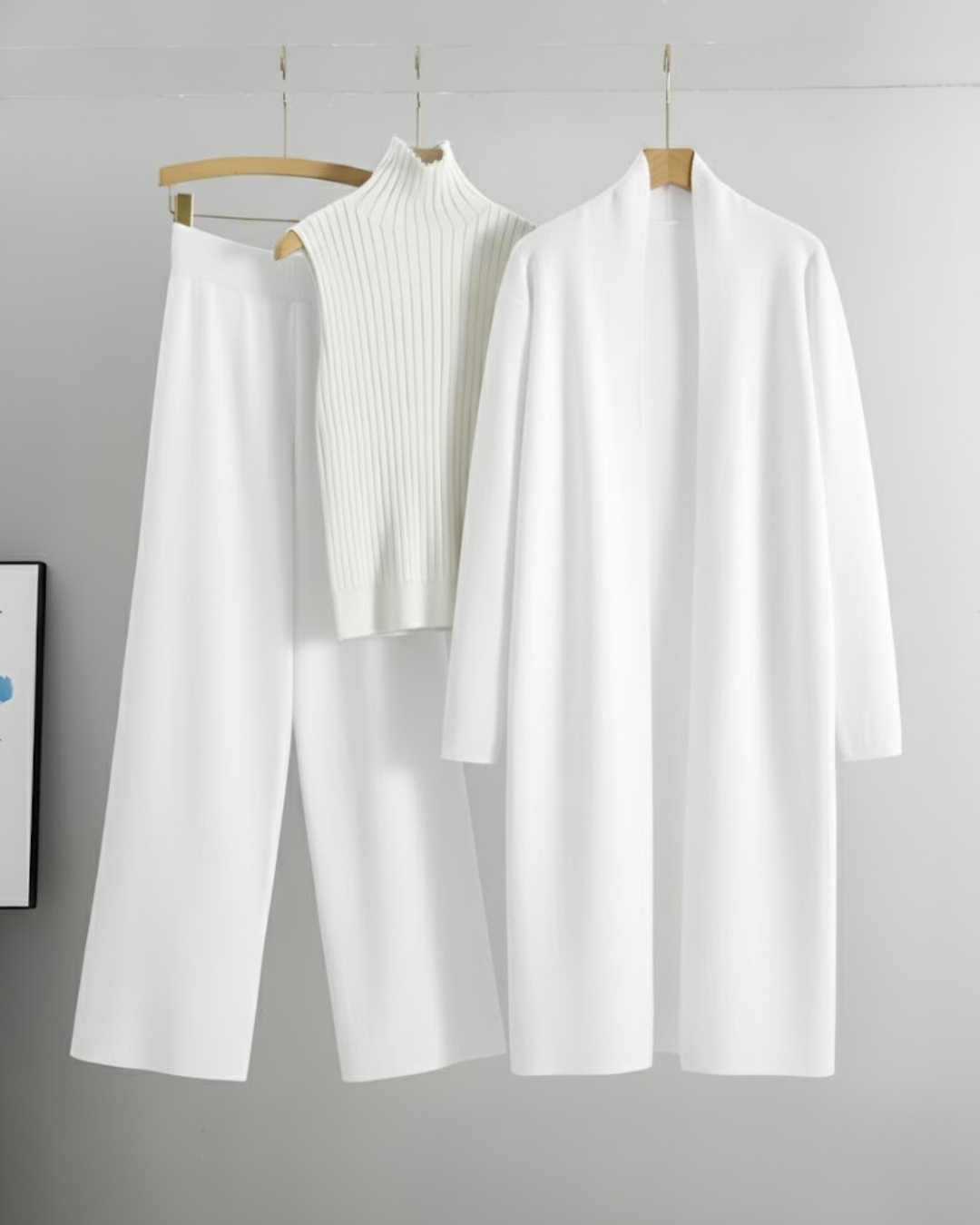 Conjunto Versátil de Punto de Lujo de Tres Piezas