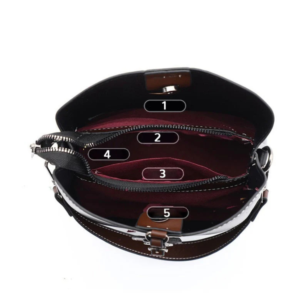 Bolso casual con varios compartimentos para mujer