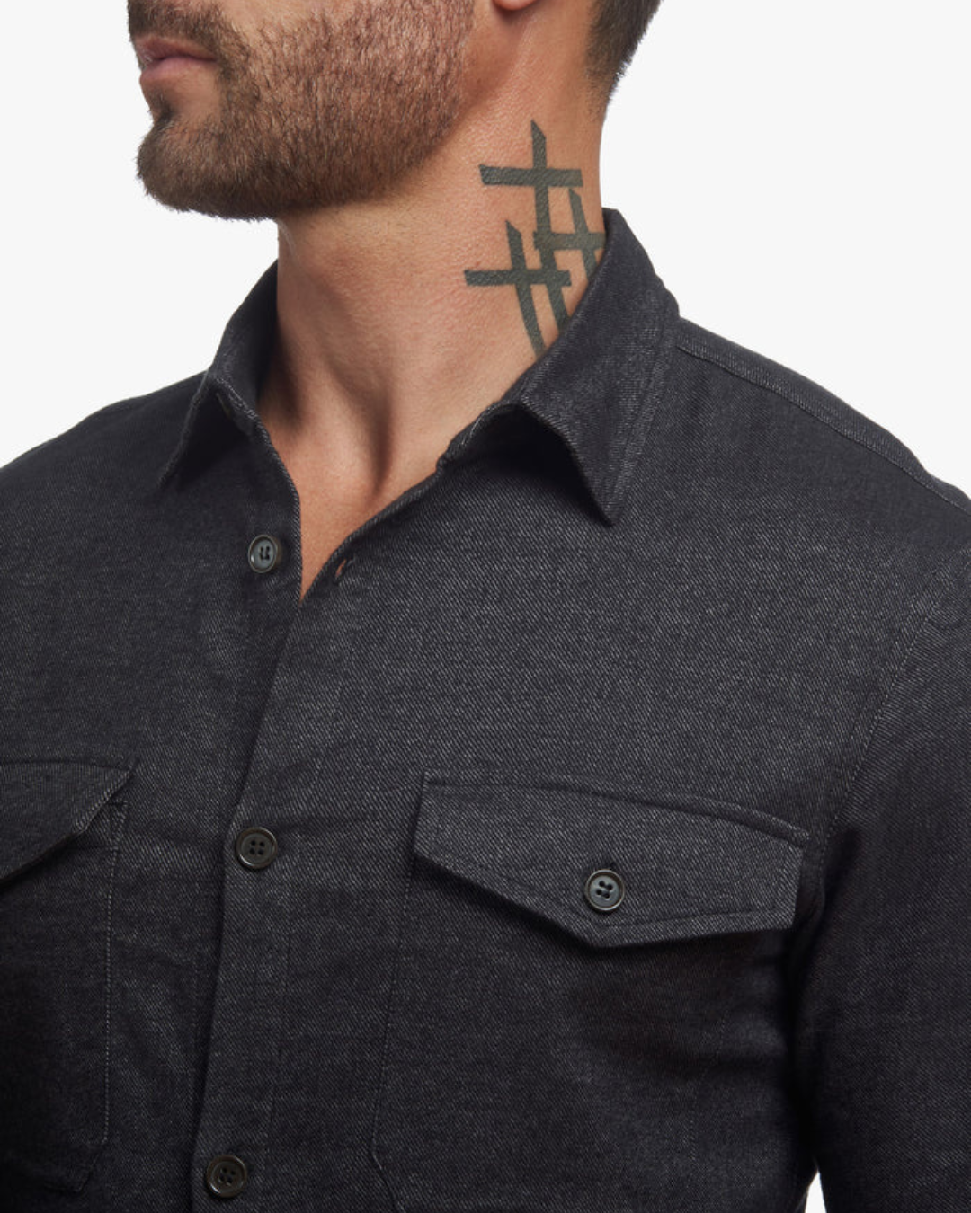 Camisa Abotonada de Corte Ajustado para Hombre