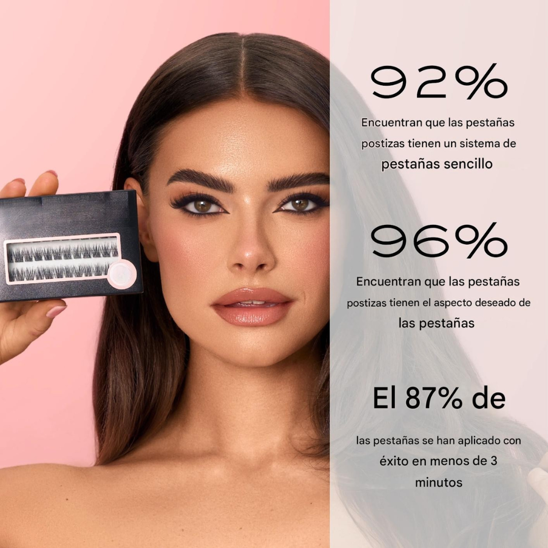 Extensión de Pestañas con Adhesivo Invisible (OFERTA 2X1)