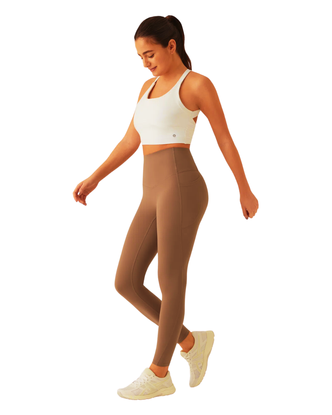 Leggings moldeadores de cintura alta con control de abdomen y bolsillos laterales