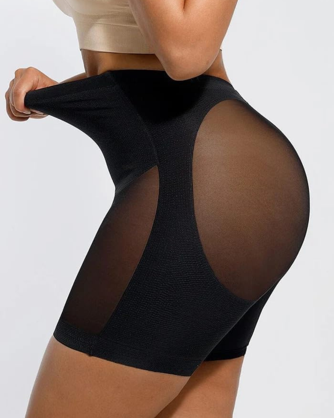 Faja de Control con Diseño de Cintura Alta, Transparencia  Elegante