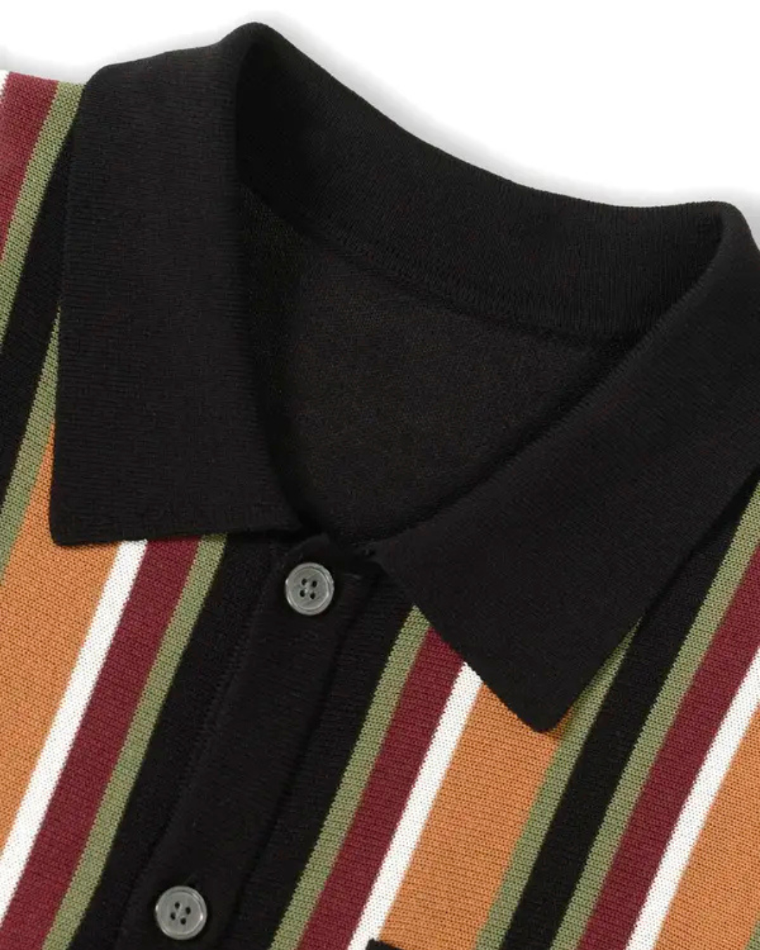 Camisa de Rayas y Manga Corta para Hombre