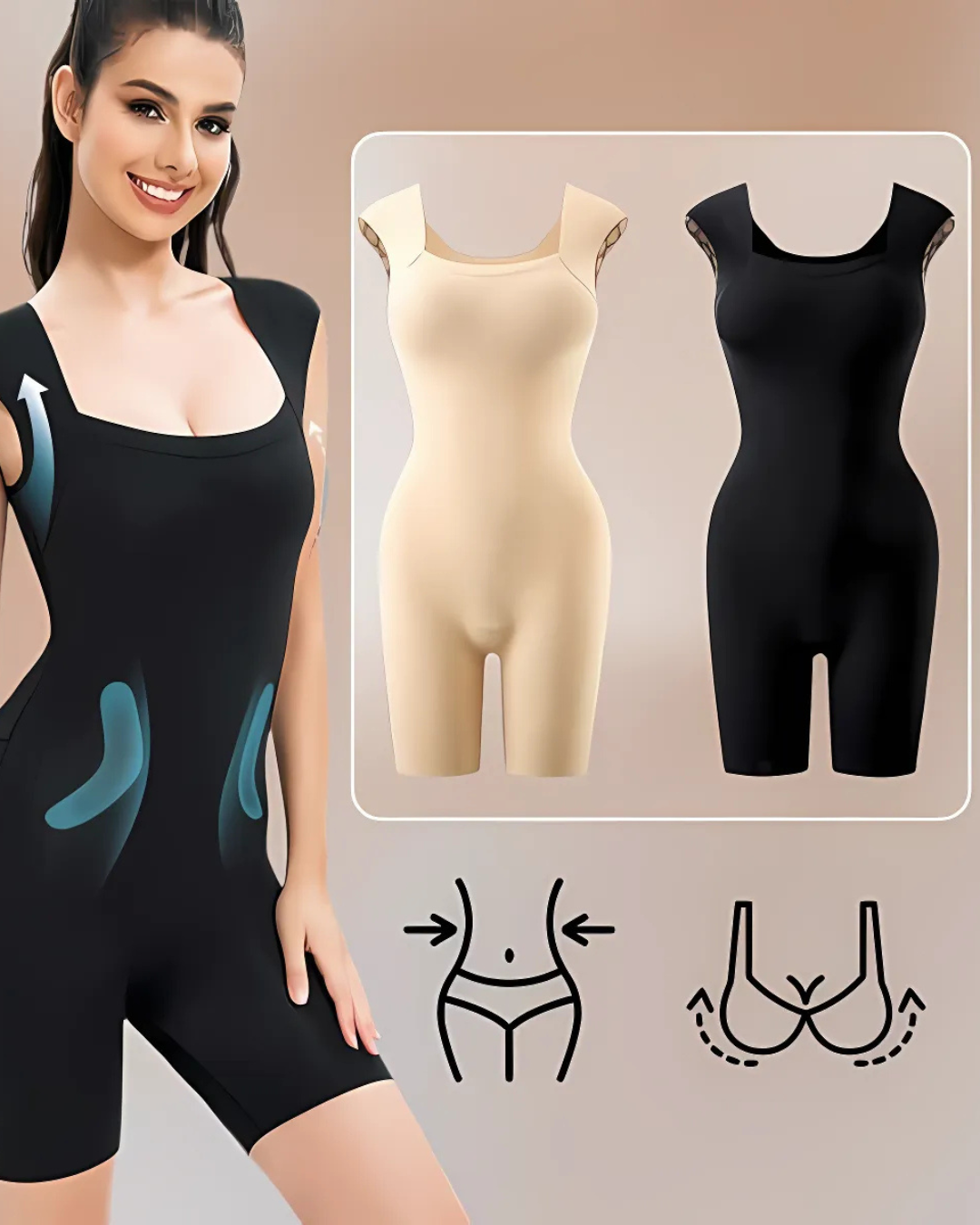 Body modelador de cuerpo entero para mujer
