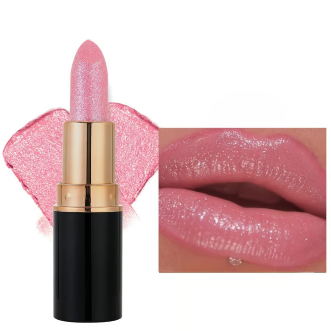 Barra Labial con Brillo de Labios de Diamante Resistente al Agua y con Purpurina (OFERTA 2X1)