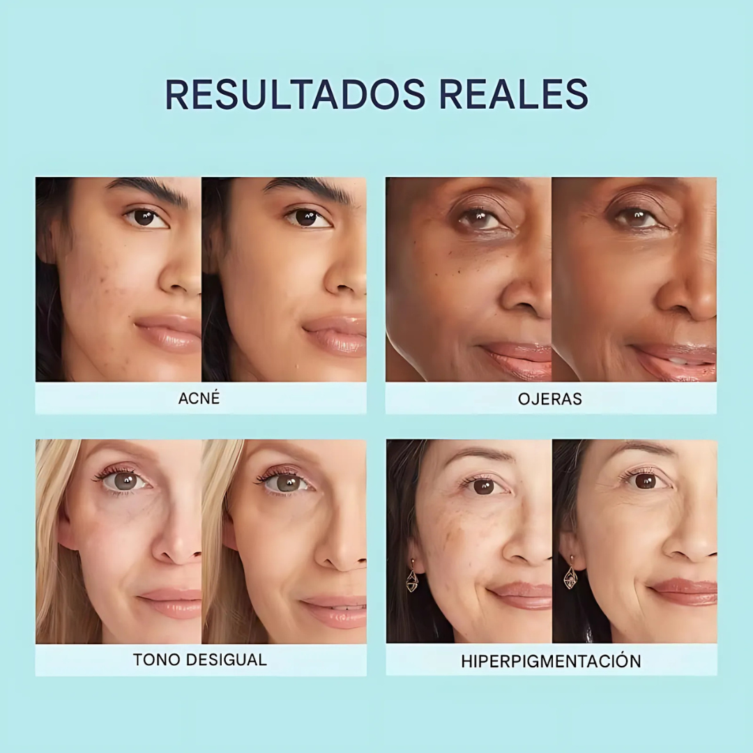 Base de Maquillaje Hidratante corrector y cobertura es resistente al agua (OFERTA 2X1)