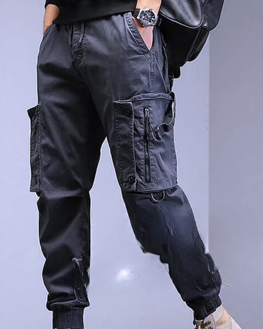 Pantalón Cargo con Múltiples Bolsillos Para Hombre