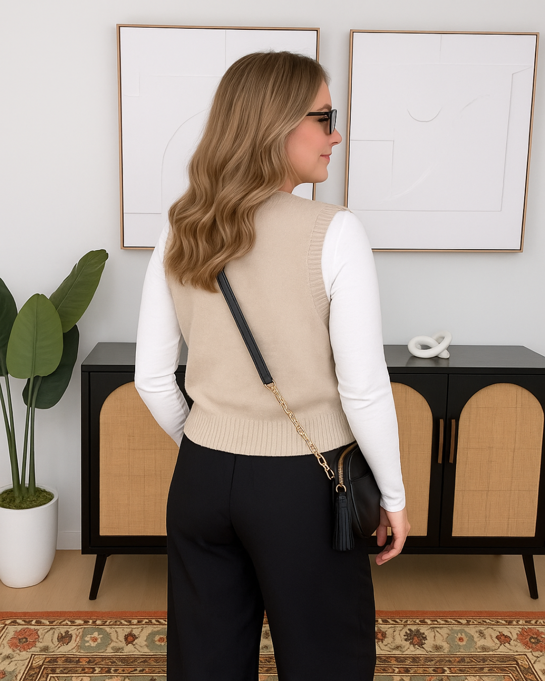 Jersey de Punto Holgado y Sofisticado para Mujer