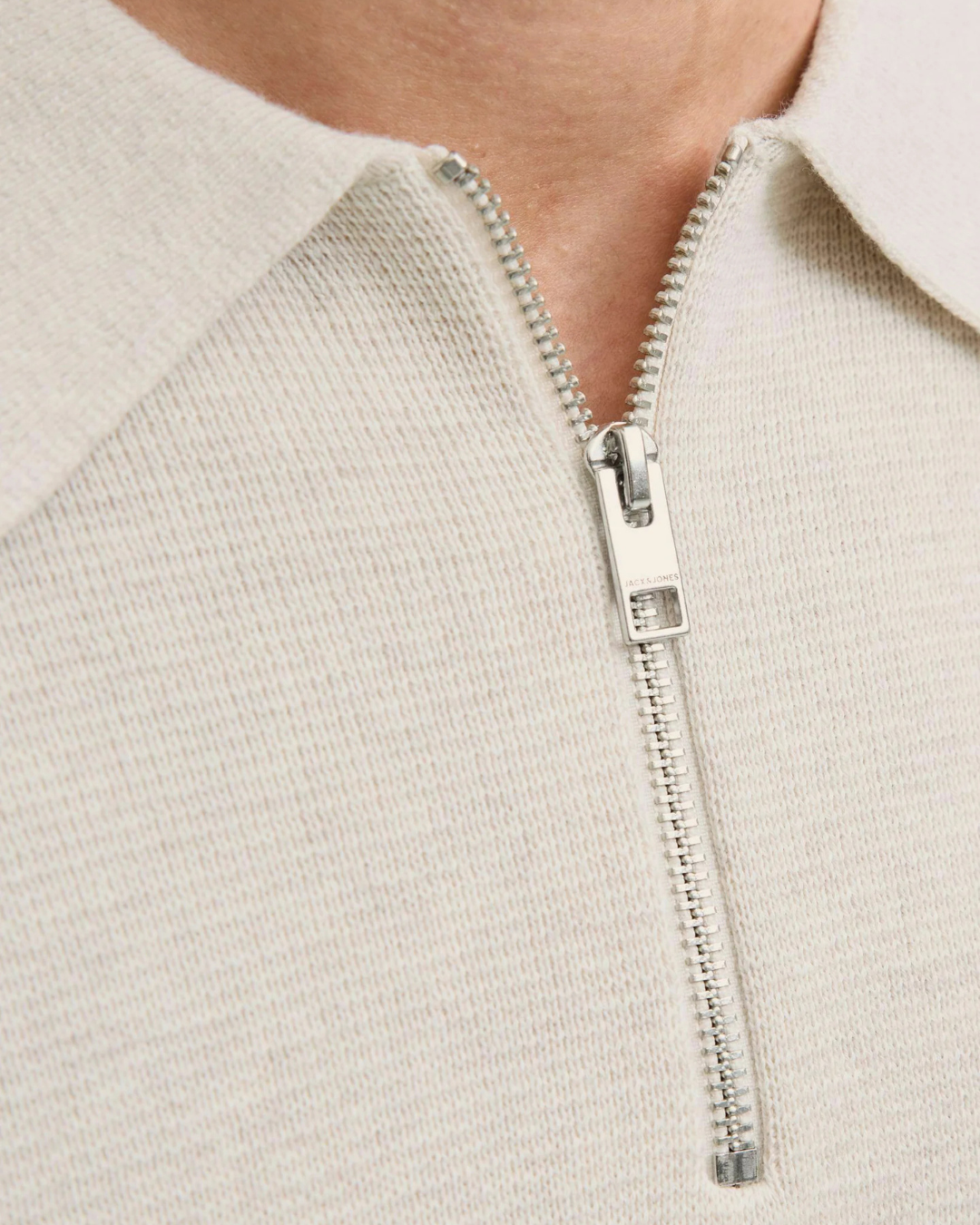 Jersey de Cuello Polo con Cremallera Para Hombre