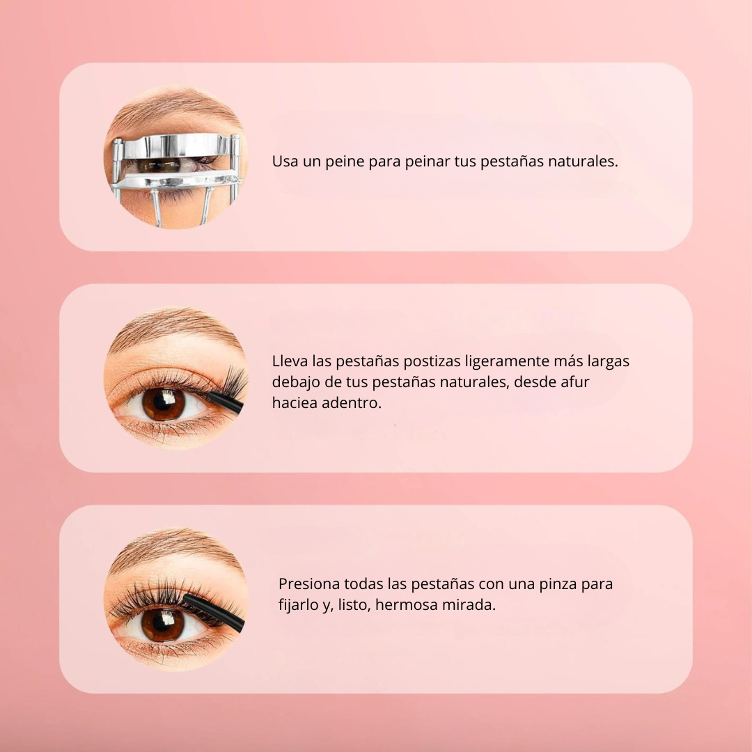 Extensión de Pestañas con Adhesivo Invisible (OFERTA 2X1)