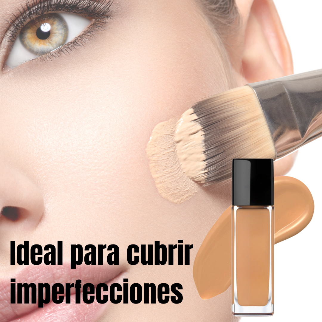 Base Líquida de Alta Cobertura con Acabado Natural y Larga Duración