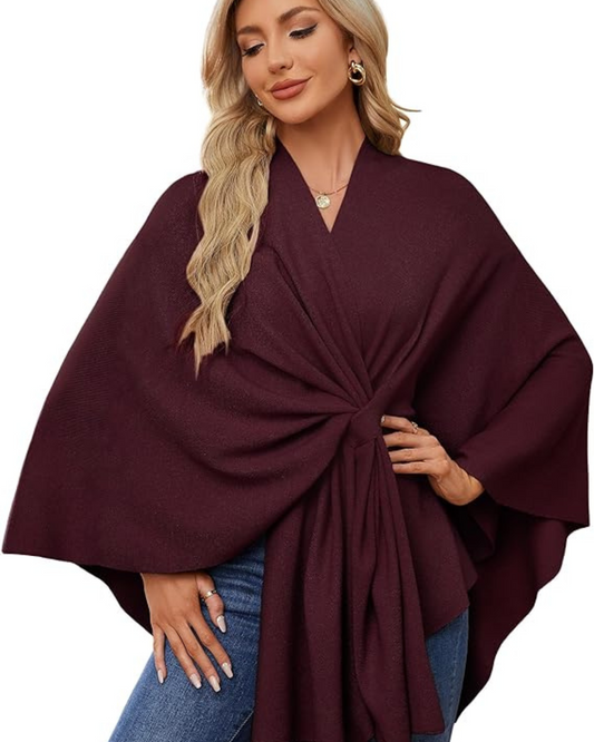 Jersey de Invierno con Cuello en V para Mujer