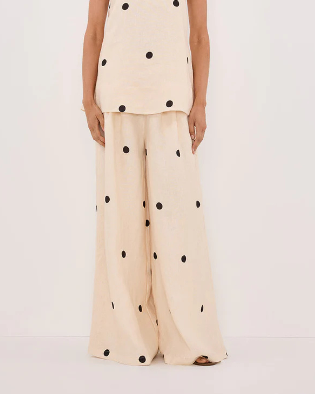 Conjunto de Top y Pantalón de Lunares para Mujer