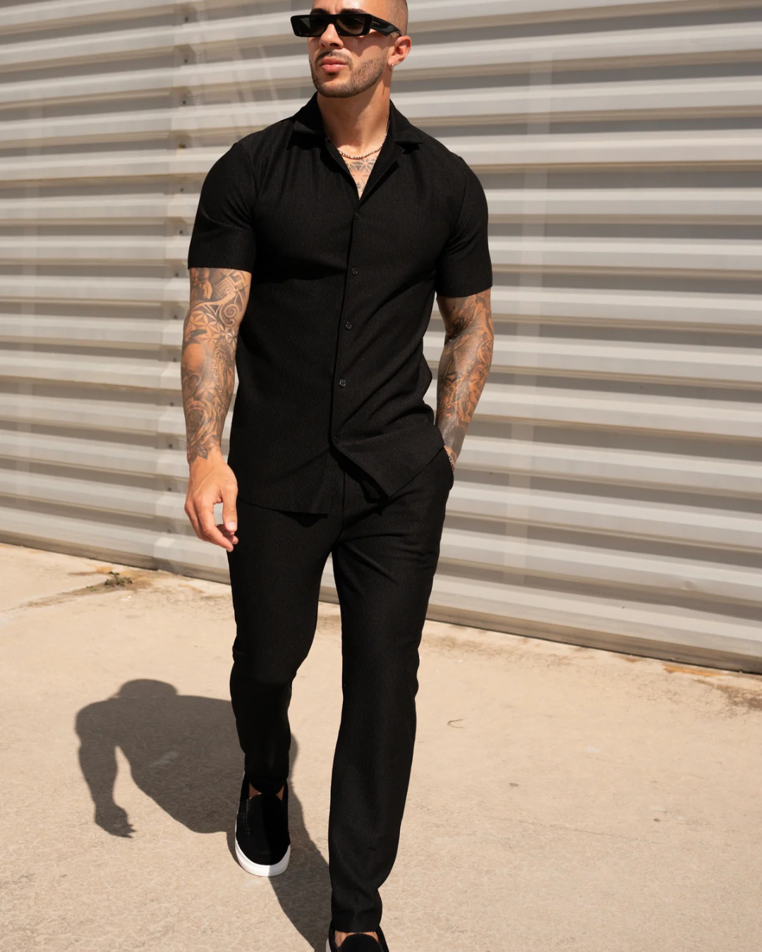 Conjunto Casual de Camiseta Manga Corta y Pantalón para Hombre