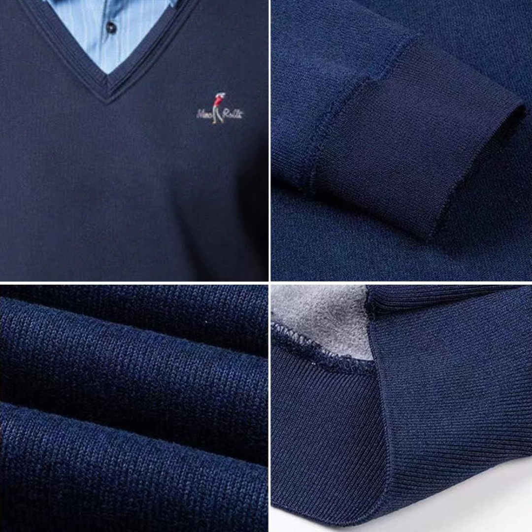 Camisa Térmica Casual de Hombre con Mangas Largas