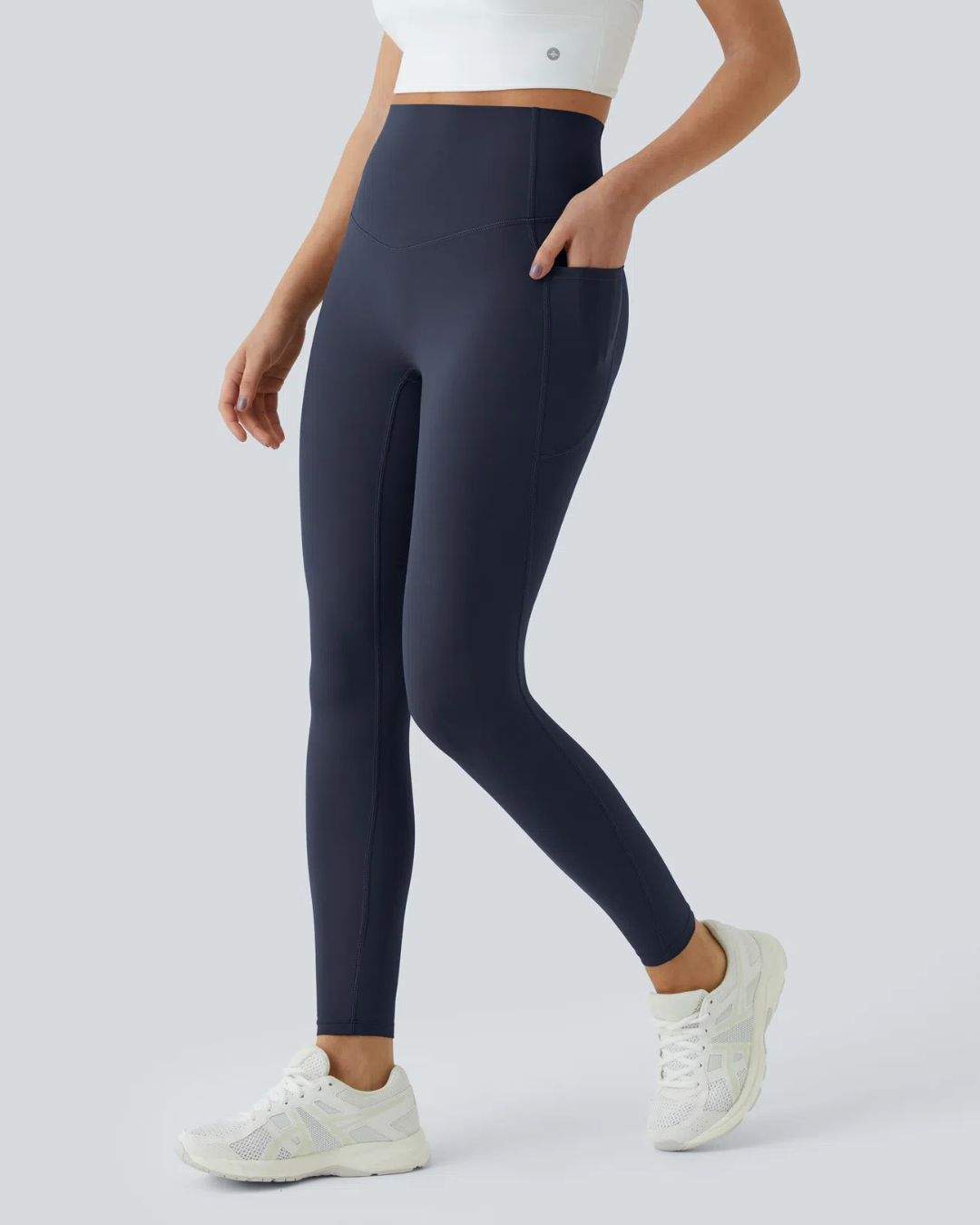 Leggings Moldeadores con Cintura Alta, Control Abdominal y Bolsillos Laterales para Entrenamiento