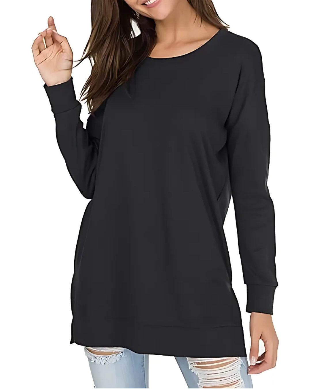 Jersey de Manga larga y Corte holgado para un Estilo Casual y Cómodo