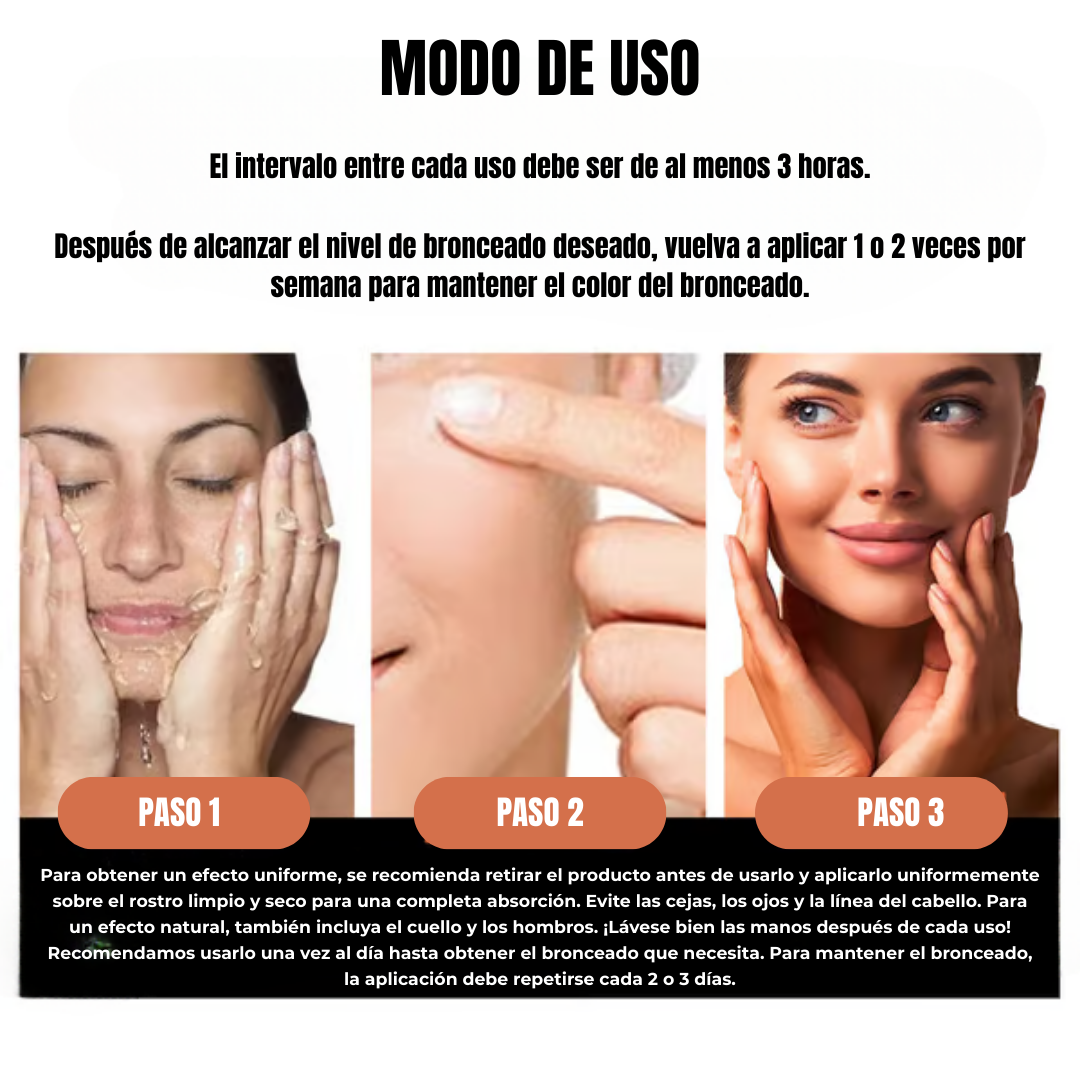 Gel Bronceador Intensivo con Efecto Luminoso y Acabado de Lujo (OFERTA 2X1)