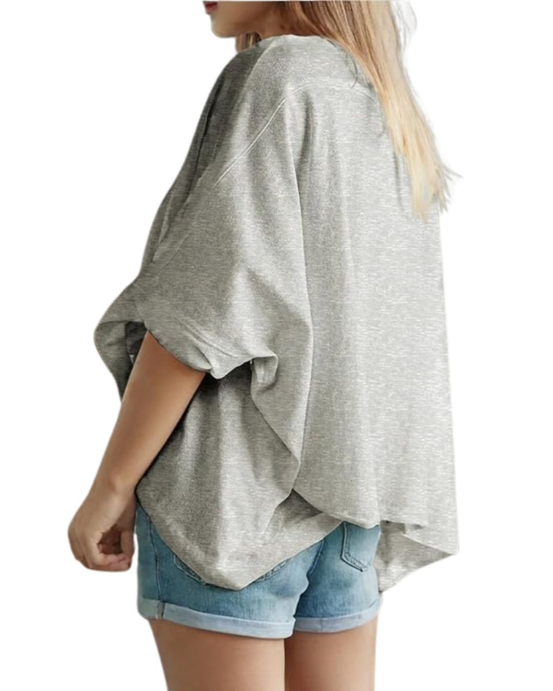 Camiseta Informal de Corte Holgado y Cómodo para Mujer