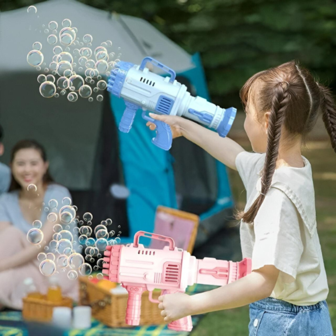 Pistola de burbujas automáticas para niños
